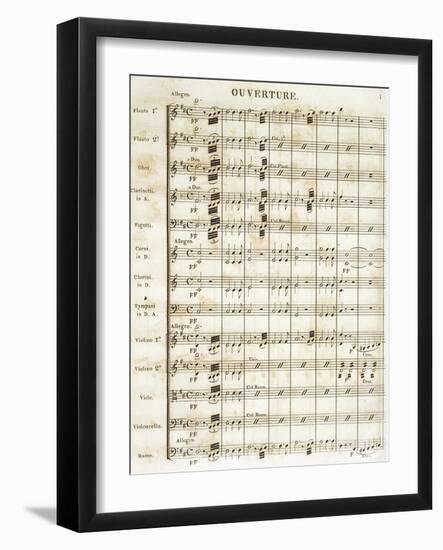 Sheet Music for Idomeneo-null-Framed Giclee Print