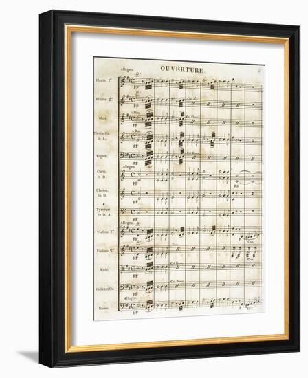 Sheet Music for Idomeneo-null-Framed Giclee Print