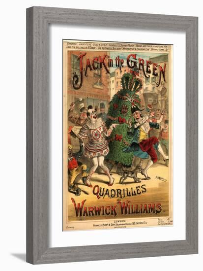 Sheet Music for 'Jack in the Green Quadrilles' by Warwick Williams-H. G. Banks-Framed Giclee Print