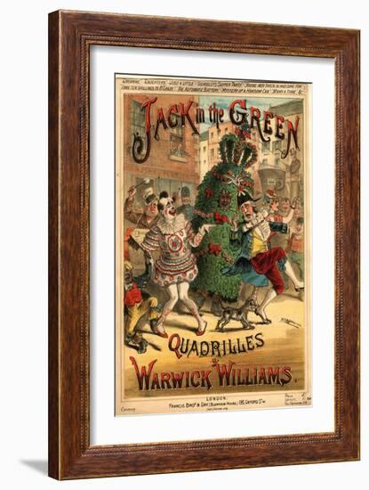 Sheet Music for 'Jack in the Green Quadrilles' by Warwick Williams-H. G. Banks-Framed Giclee Print