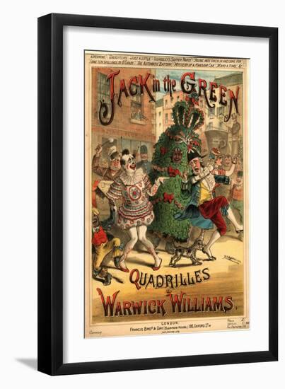 Sheet Music for 'Jack in the Green Quadrilles' by Warwick Williams-H. G. Banks-Framed Giclee Print