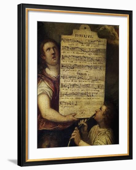 Sheet Music for Magnificat for 4 Voices-null-Framed Giclee Print