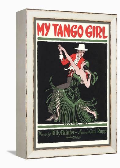 Sheet Music for My Tango Girl-null-Framed Stretched Canvas