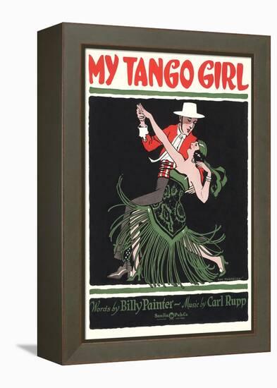 Sheet Music for My Tango Girl-null-Framed Stretched Canvas