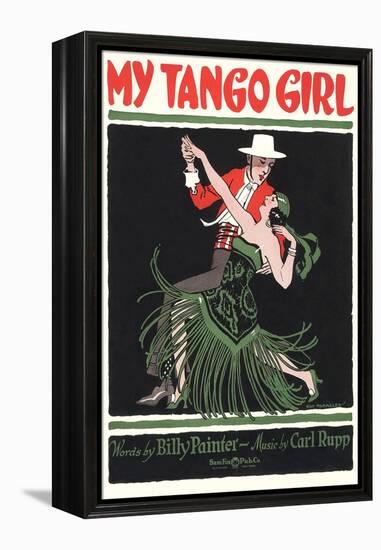 Sheet Music for My Tango Girl-null-Framed Stretched Canvas