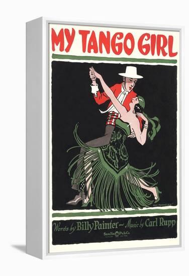 Sheet Music for My Tango Girl-null-Framed Stretched Canvas