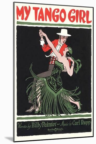 Sheet Music for My Tango Girl-null-Mounted Art Print