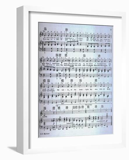 Sheet Music for the Song 'Lili Marleen'-null-Framed Giclee Print