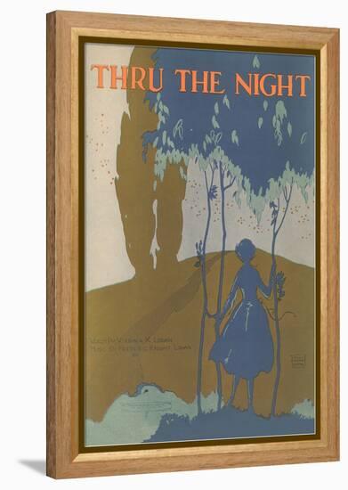 Sheet Music for Thru the Night-null-Framed Premier Image Canvas