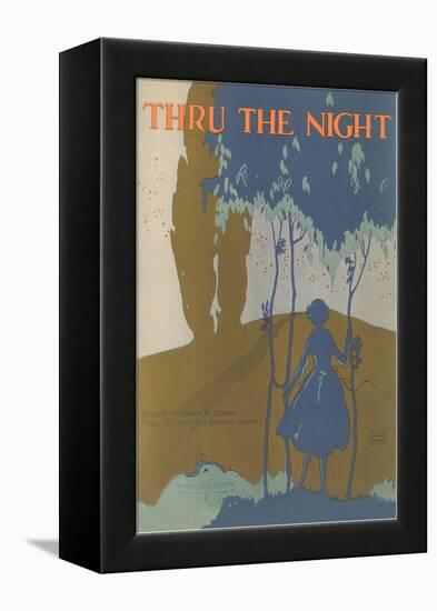 Sheet Music for Thru the Night-null-Framed Premier Image Canvas