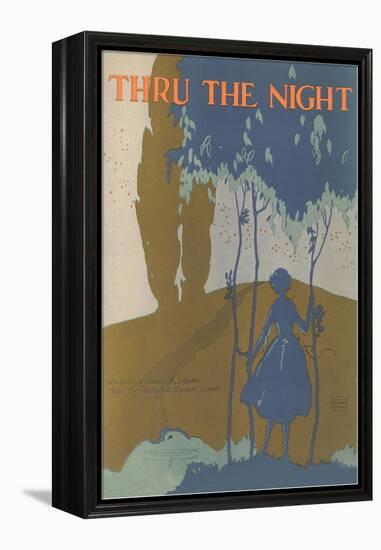 Sheet Music for Thru the Night-null-Framed Premier Image Canvas