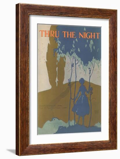 Sheet Music for Thru the Night-null-Framed Giclee Print