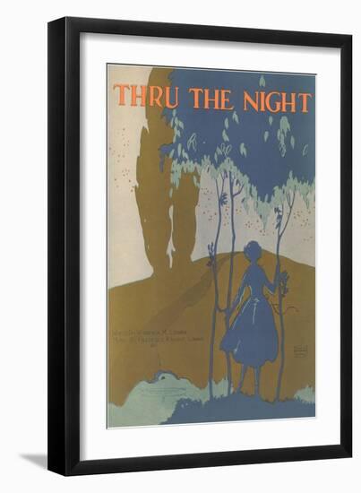 Sheet Music for Thru the Night--Framed Giclee Print