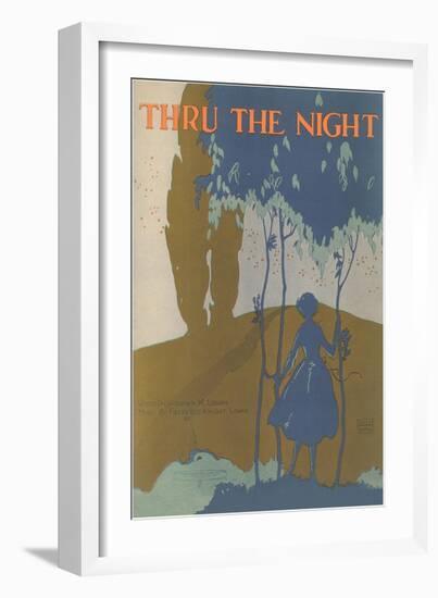 Sheet Music for Thru the Night-null-Framed Giclee Print