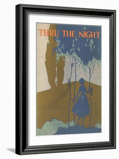 Sheet Music for Thru the Night-null-Framed Giclee Print