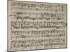 Sheet Music of Andromaca, 1730-Benedetto Marcello-Mounted Giclee Print