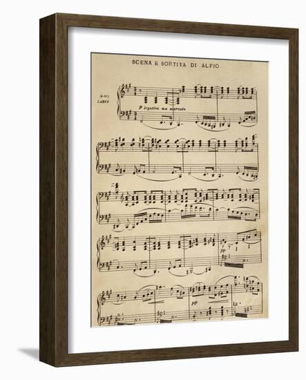 Sheet Music of Cavalleria Rusticana-null-Framed Giclee Print