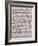 Sheet Music of Concerto Primo-Francesco Geminiani-Framed Giclee Print