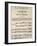 Sheet Music of First Page, Act I of La Wally, Opera by Alfredo Catalani-null-Framed Giclee Print