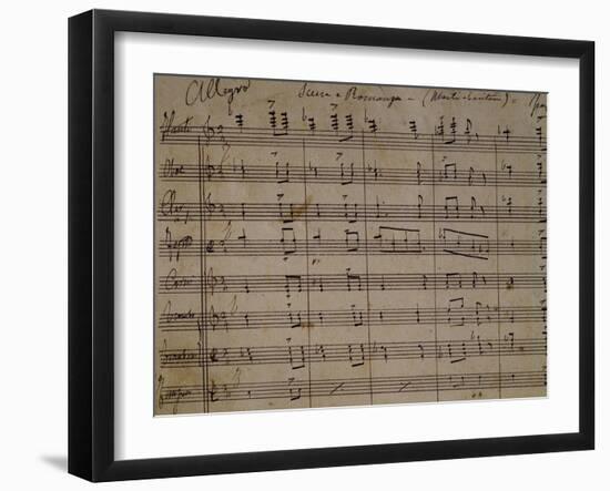 Sheet Music of Gina, 1889-null-Framed Giclee Print