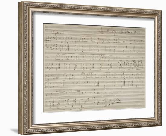 Sheet Music of La Tilda, Opera by Francesco Cilea-null-Framed Giclee Print