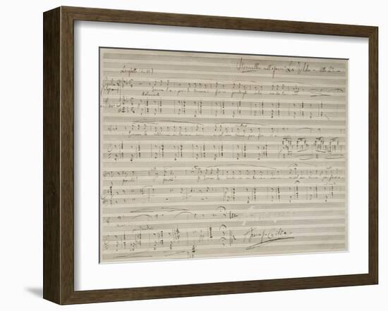 Sheet Music of La Tilda, Opera by Francesco Cilea-null-Framed Giclee Print