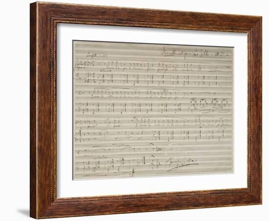 Sheet Music of La Tilda, Opera by Francesco Cilea-null-Framed Giclee Print
