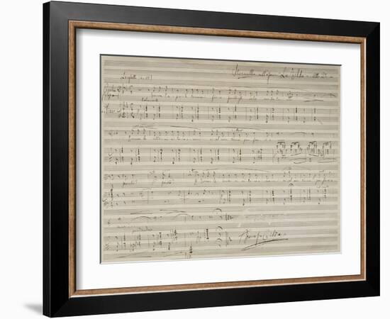 Sheet Music of La Tilda, Opera by Francesco Cilea-null-Framed Giclee Print