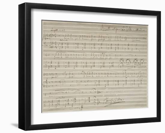 Sheet Music of La Tilda, Opera by Francesco Cilea-null-Framed Giclee Print