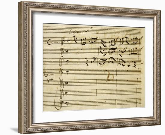 Sheet Music of Lo Schiavo Liberato-null-Framed Giclee Print