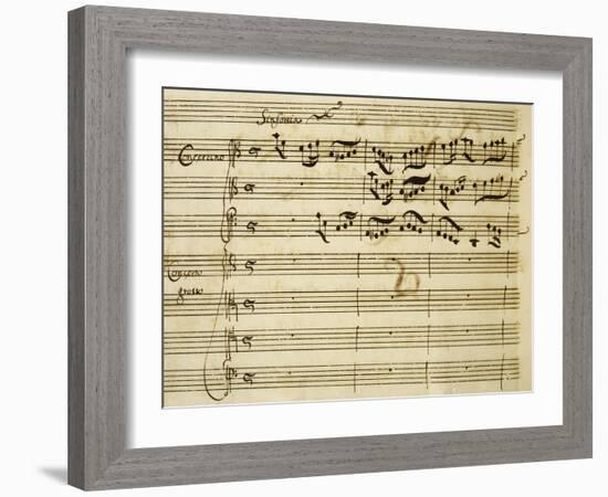 Sheet Music of Lo Schiavo Liberato-null-Framed Giclee Print