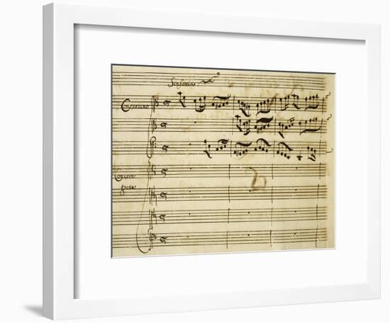 Sheet Music of Lo Schiavo Liberato-null-Framed Giclee Print