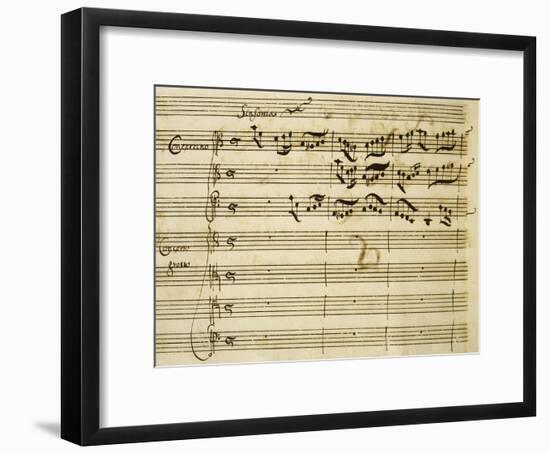 Sheet Music of Lo Schiavo Liberato-null-Framed Giclee Print