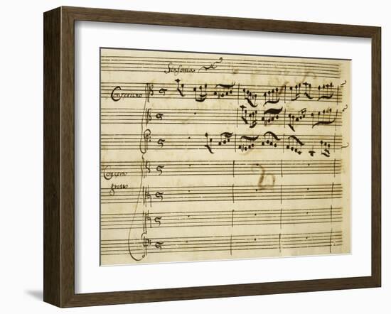 Sheet Music of Lo Schiavo Liberato-null-Framed Giclee Print