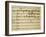 Sheet Music of Lo Schiavo Liberato-null-Framed Giclee Print