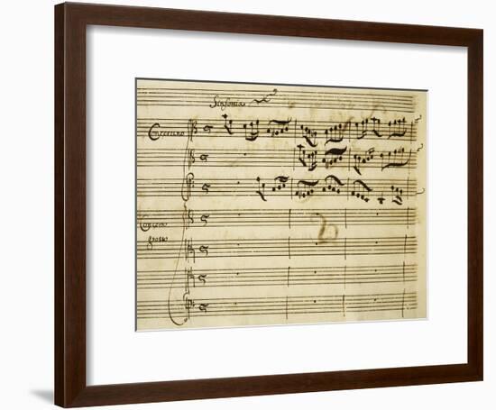 Sheet Music of Lo Schiavo Liberato-null-Framed Giclee Print