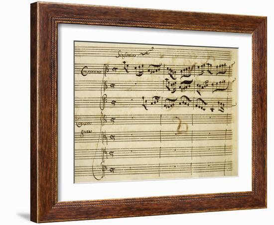 Sheet Music of Lo Schiavo Liberato-null-Framed Giclee Print