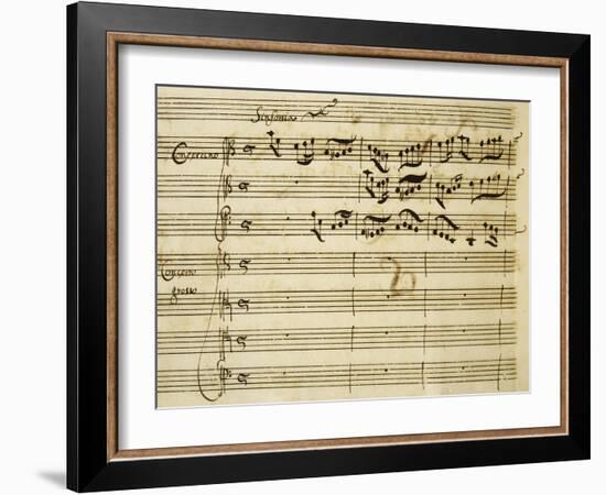 Sheet Music of Lo Schiavo Liberato-null-Framed Giclee Print