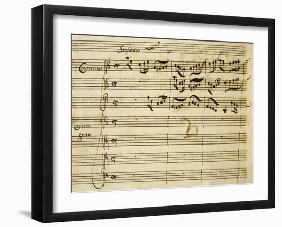 Sheet Music of Lo Schiavo Liberato-null-Framed Giclee Print