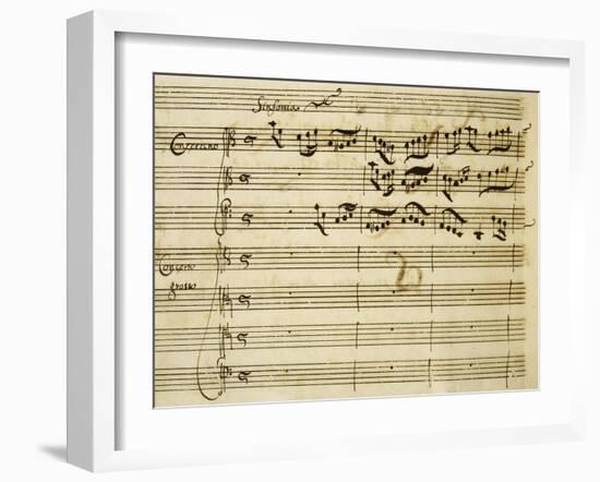 Sheet Music of Lo Schiavo Liberato-null-Framed Giclee Print