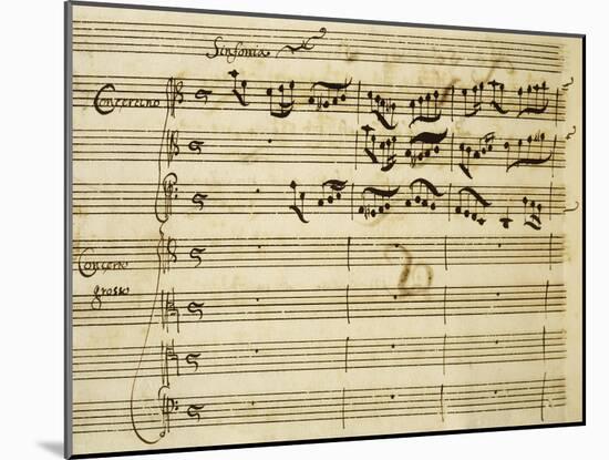 Sheet Music of Lo Schiavo Liberato-null-Mounted Giclee Print