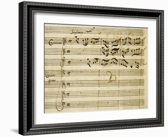 Sheet Music of Lo Schiavo Liberato-null-Framed Giclee Print