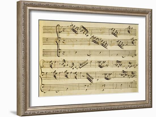 Sheet Music of Six Symphonies-Alessandro Stradella-Framed Giclee Print