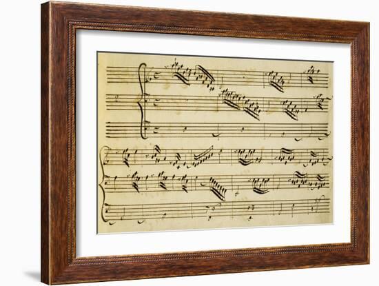 Sheet Music of Six Symphonies-Alessandro Stradella-Framed Giclee Print