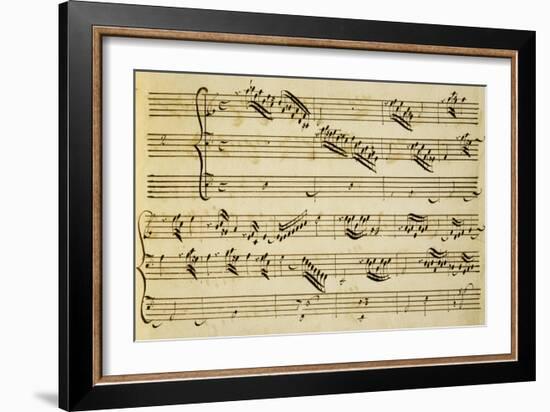 Sheet Music of Six Symphonies-Alessandro Stradella-Framed Giclee Print