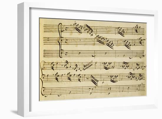 Sheet Music of Six Symphonies-Alessandro Stradella-Framed Giclee Print