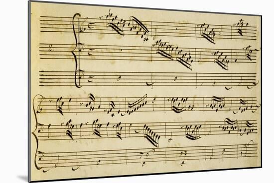 Sheet Music of Six Symphonies-Alessandro Stradella-Mounted Giclee Print