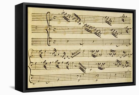 Sheet Music of Six Symphonies-Alessandro Stradella-Framed Premier Image Canvas