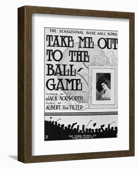 Sheet Music: Take Me Out-null-Framed Giclee Print