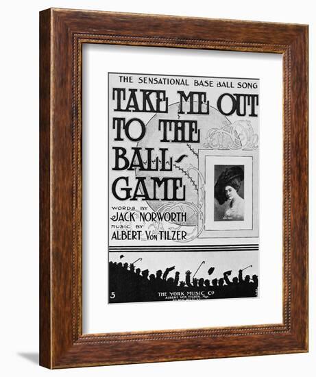 Sheet Music: Take Me Out-null-Framed Giclee Print